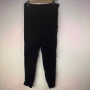 TALULA ARITZIA Women Solid Black Elastic Waist Pull On Joggers Pants Size M